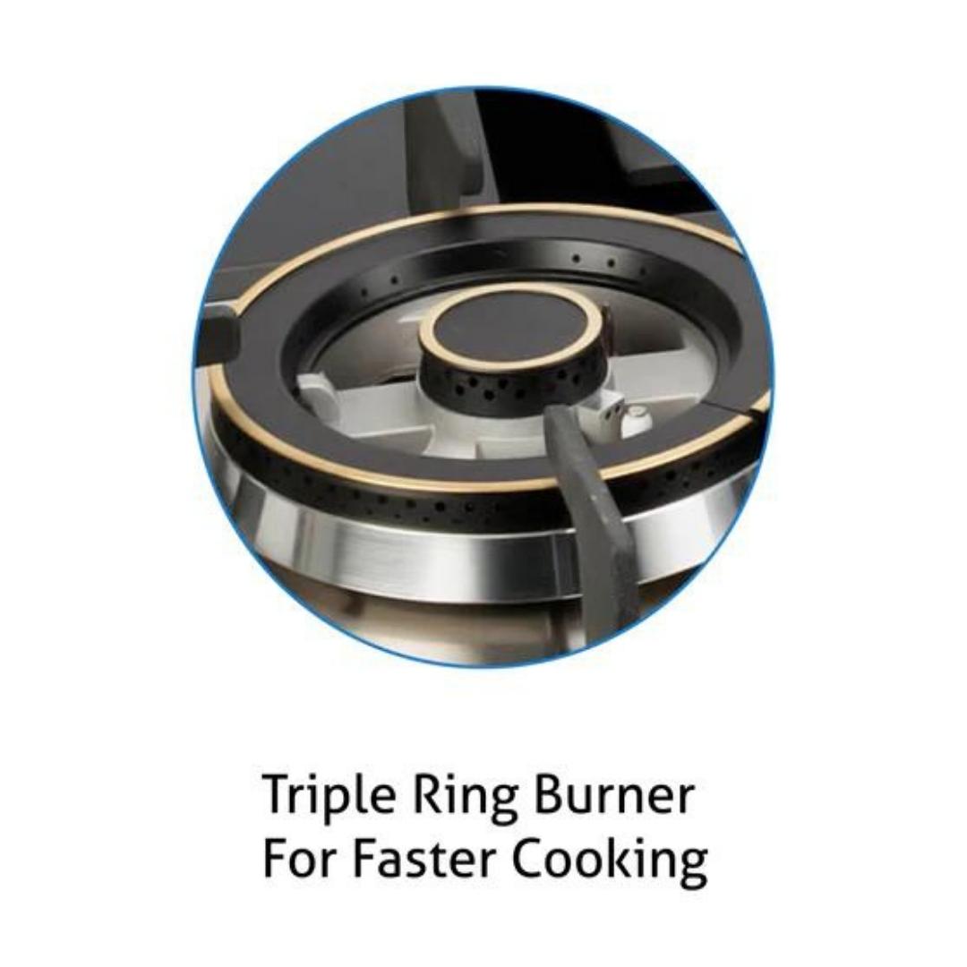 Glen 65 cm 4 Burner Hob 1065 X SQ HT DB TR