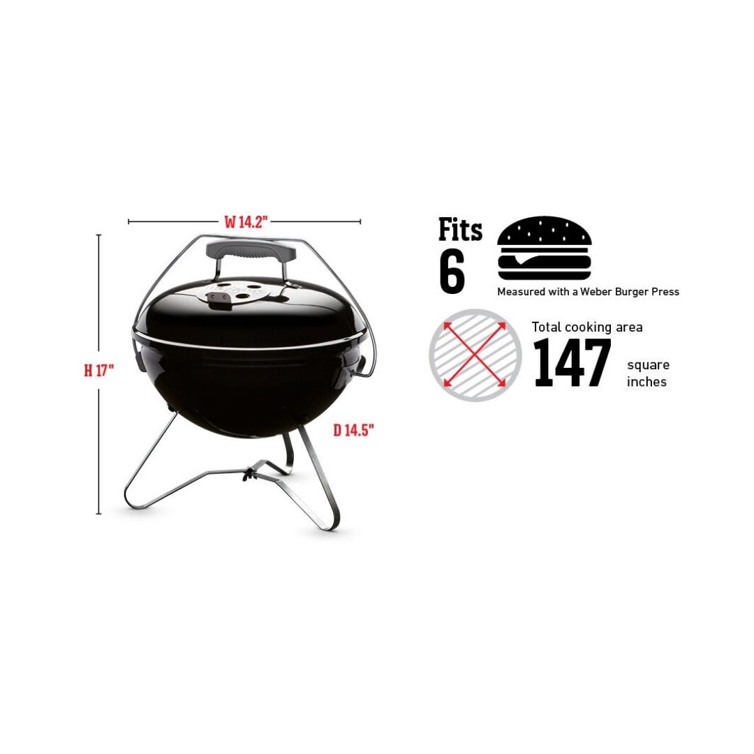 Weber Grill SMOKEY JOE PREMIUM GRILL 37CM WITH THERMOMETER 1121308