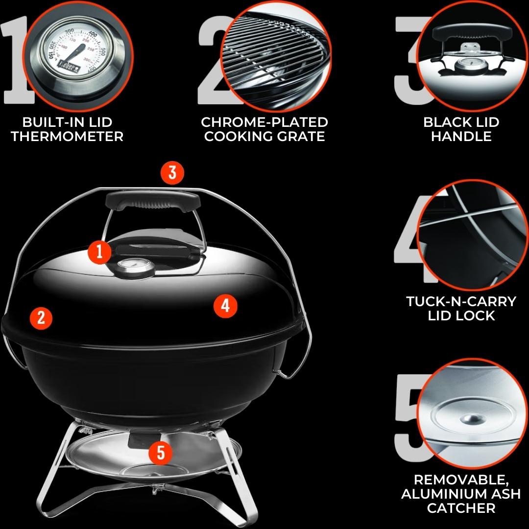 Weber Grill JUMBO JOE CHARCOAL GRILL 47CM WITH THERMOMETER 1211308