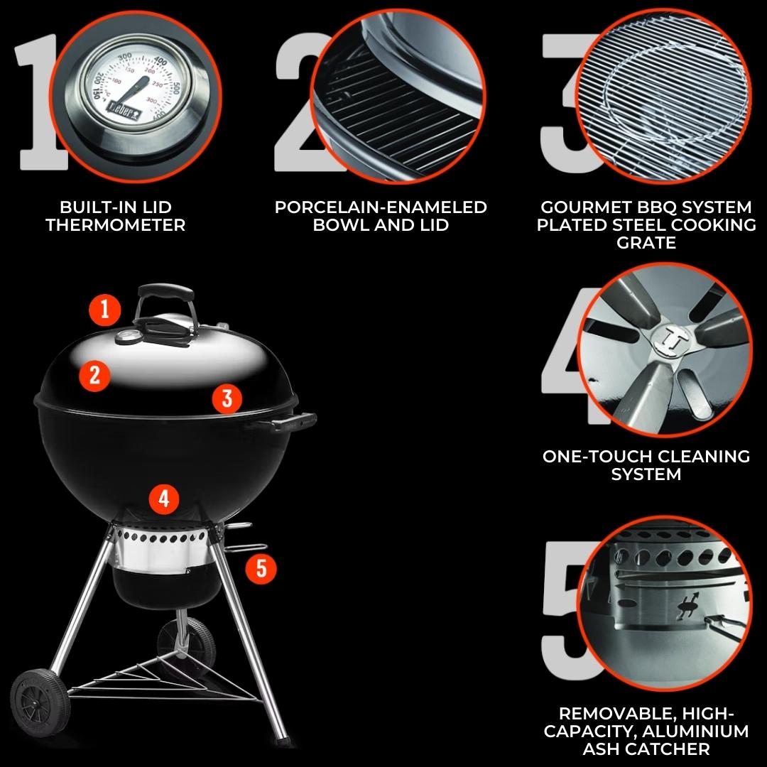 Weber Grill ORIGINAL KETTLE PREMIUM GBS CHARCOAL GRILL 57CM 14401508
