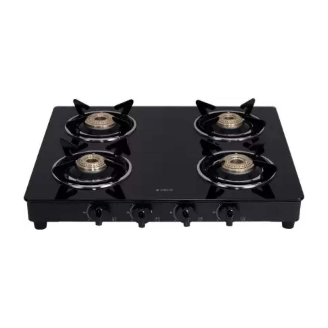 Elica 58 cm 4 Burner Cooktop VETRO SERIES 594 CT VETRO BK