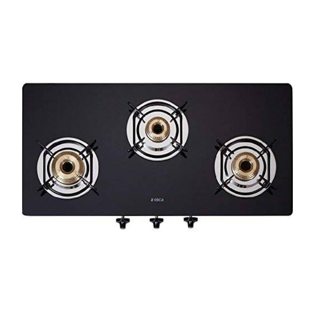 Elica 77 cm 3 Burner Cooktop DT SERIES 773 CT VETRO