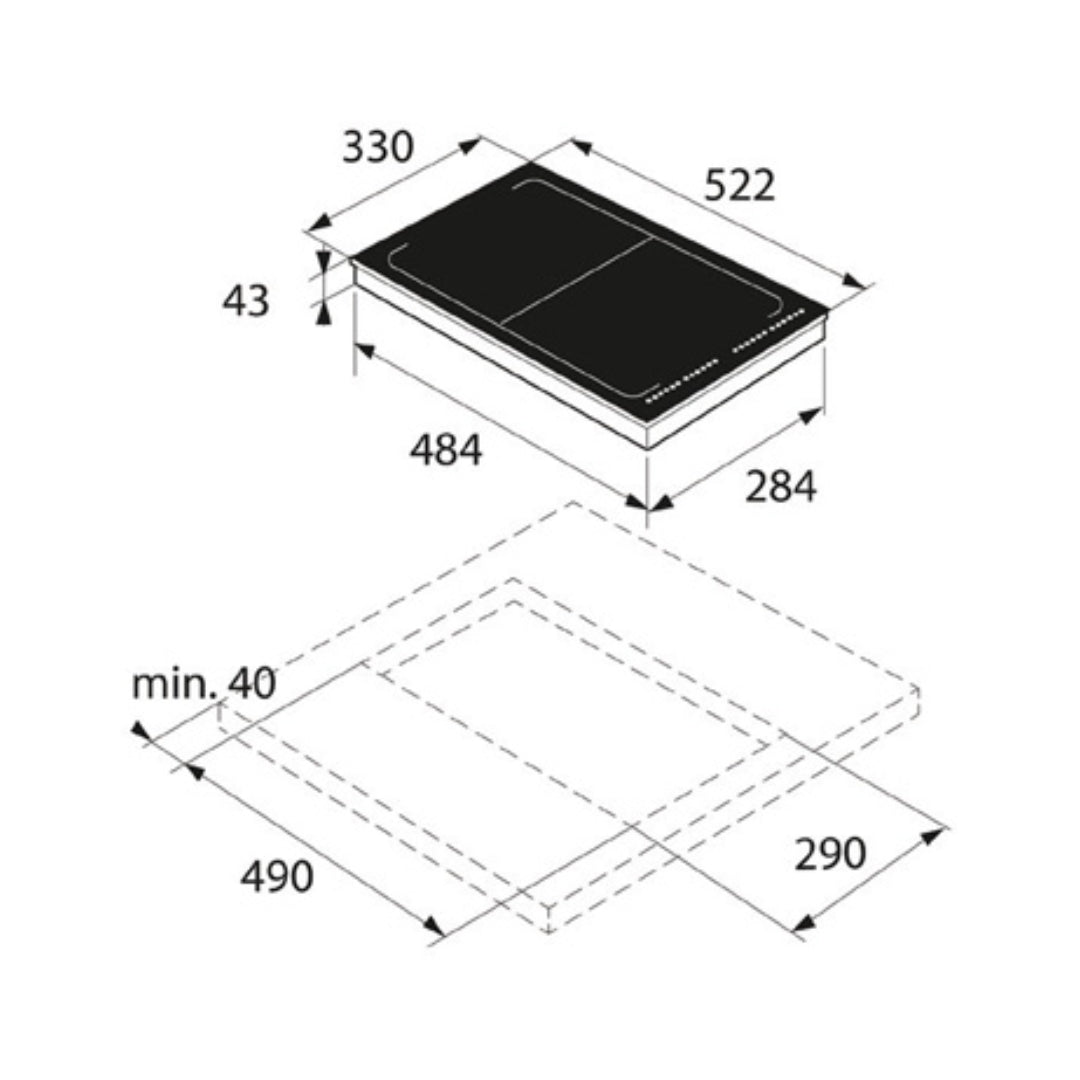 Asko 2 Zones Induction Hob HI1355G