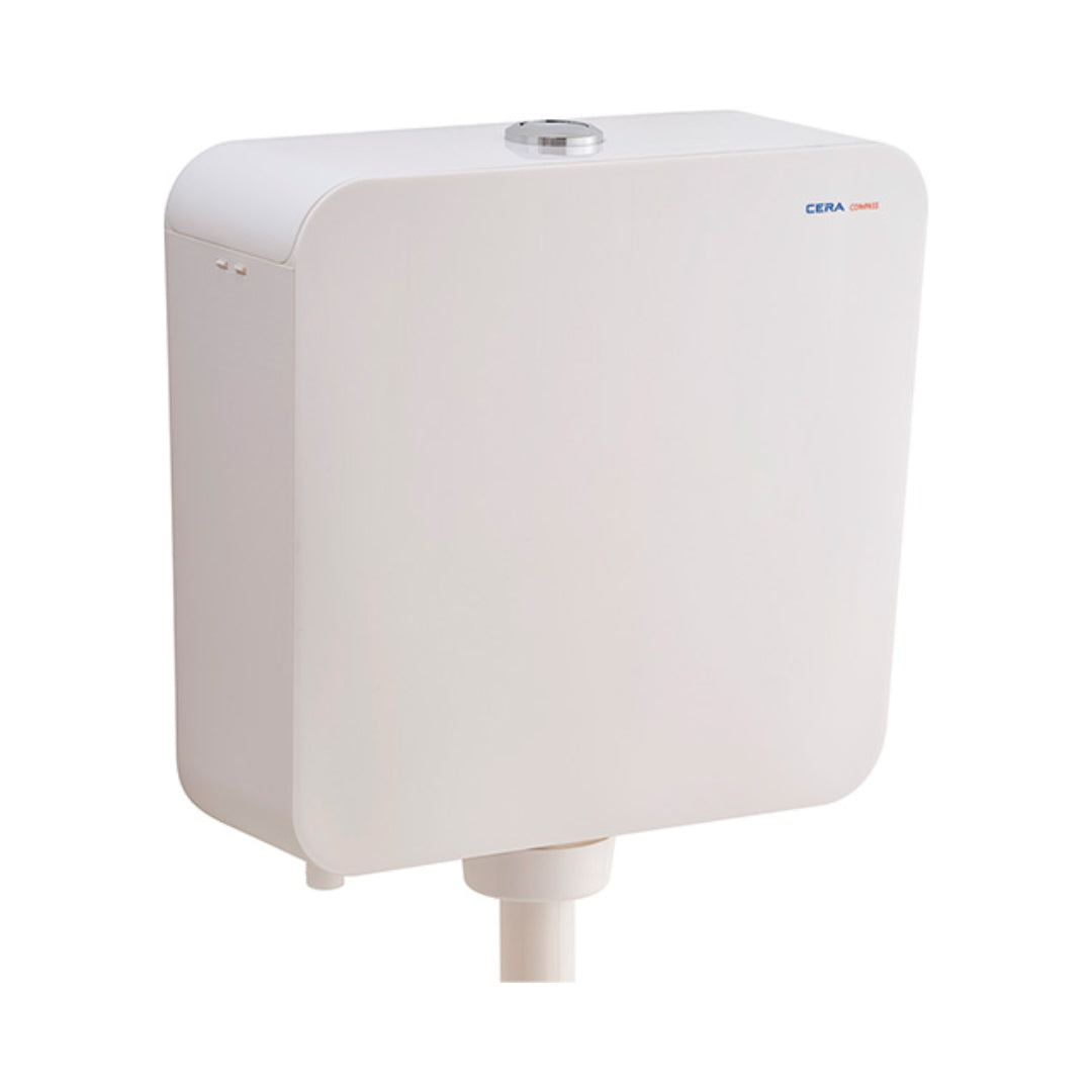 Cera External Wall Mounted Cistern Without Frame B1010111 - Snow White