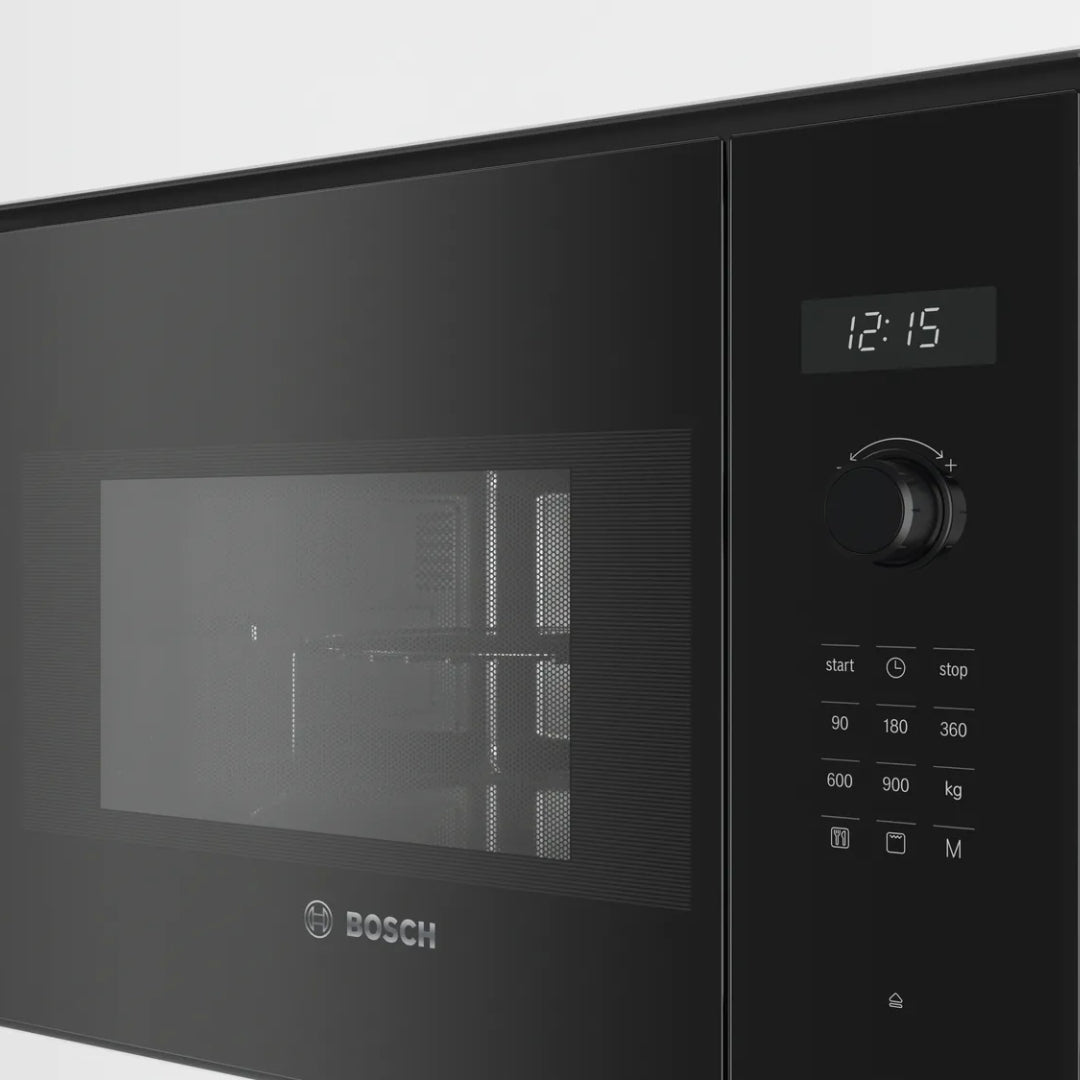 Bosch Built In Oven with Full Steam Function HSG7361B1 + Bosch Built-In Microwave Series 6 BEL554MB0I + Bosch 90 cm Wall Mounted Chimney DWK98IJ60I + Bosch 90 cm 5 Burner Hob True Brass 3D PNV9B6G20I
