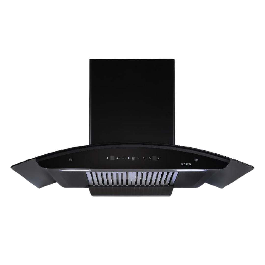 Elica 90 cm Wall Mounted Chimney Auto Clean Hoods Series BFCG PLUS LTW 900 HAC MS NERO