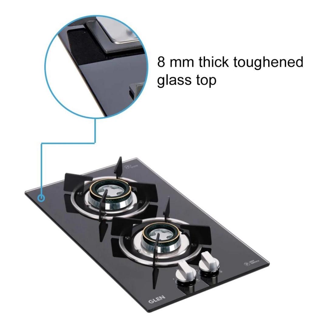 Glen 30 cm 2 Burner Hob BH 1012 RO DB