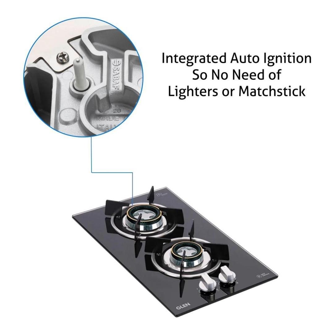 Glen 30 cm 2 Burner Hob BH 1012 RO DB