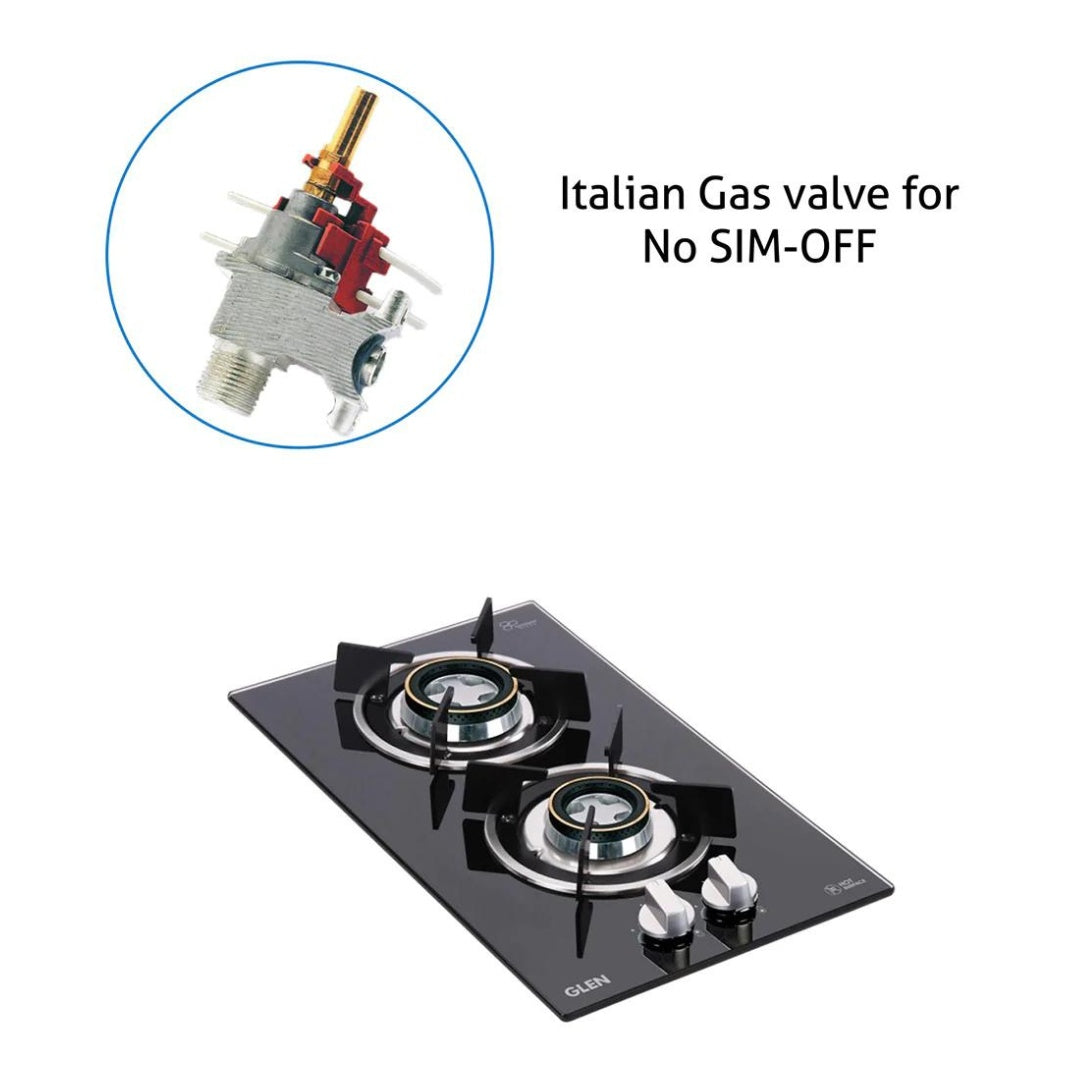 Glen 30 cm 2 Burner Hob BH 1012 RO DB