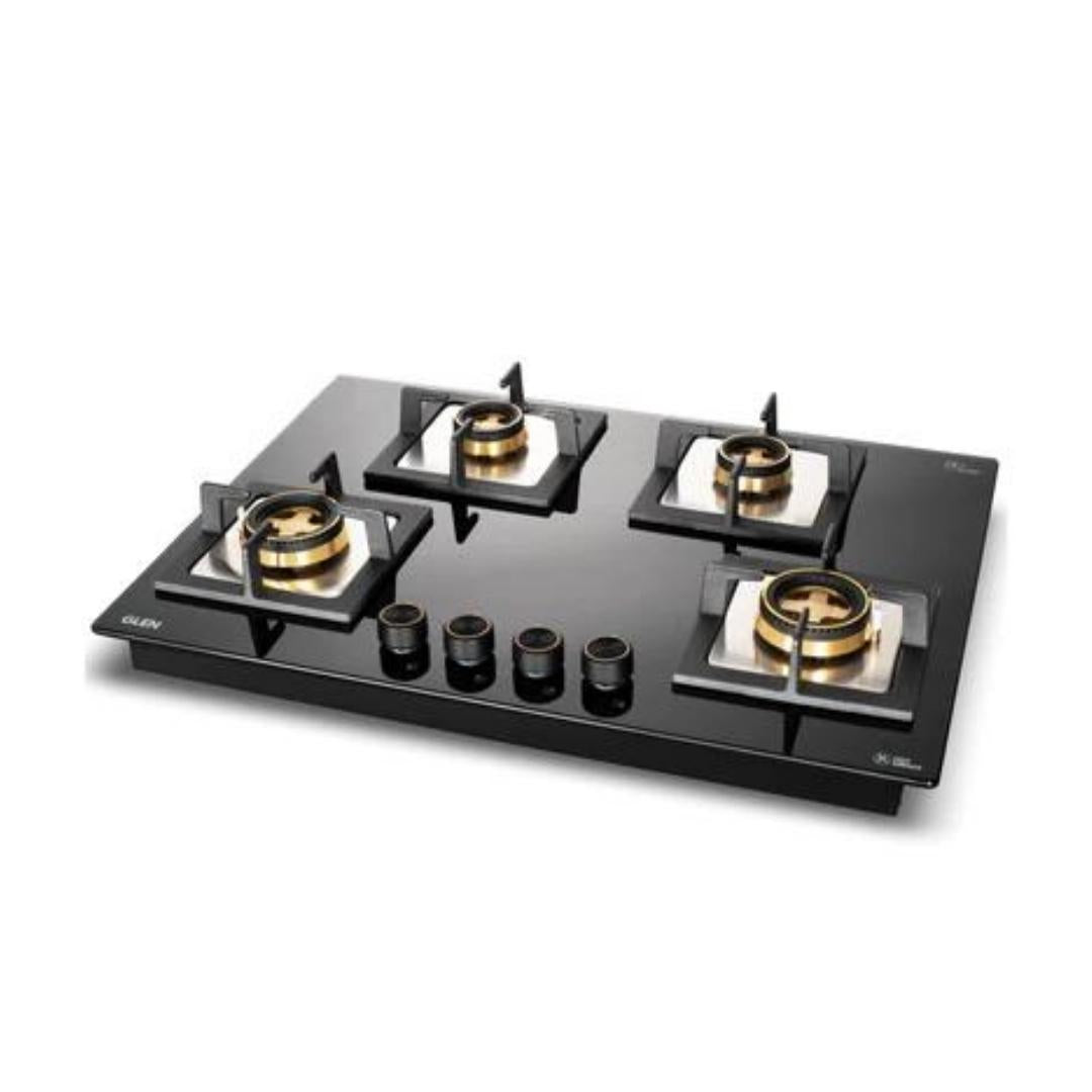 Glen 77 cm 4 Burner Hob BH 1074 SQ HT TOTAL DB