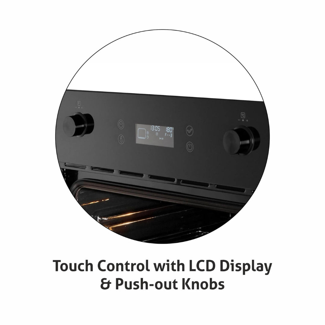 Glen Built In Oven BO 653 TOUCH MR TURBO BLACK