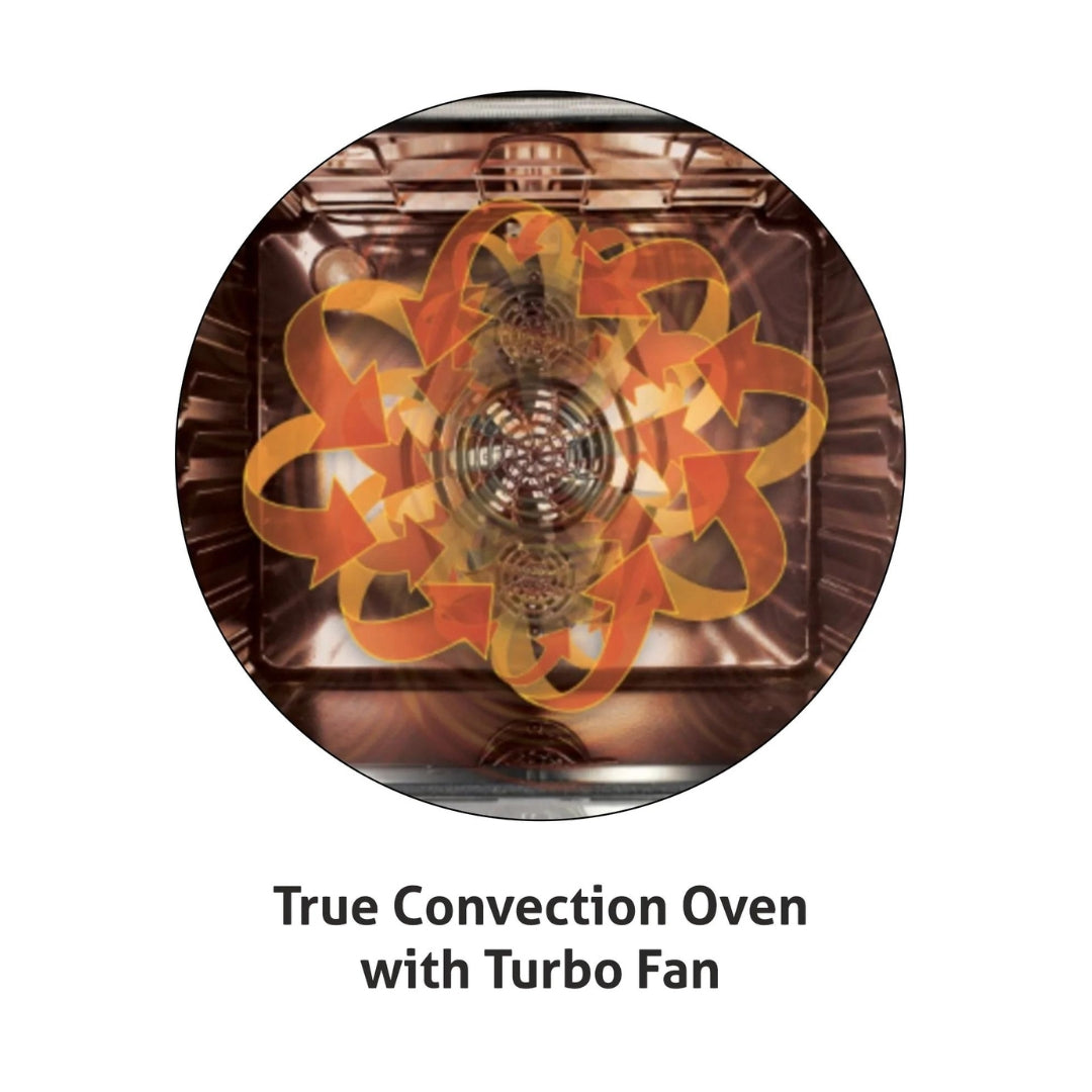 Glen Built In Oven BO 653 TOUCH MR TURBO BLACK