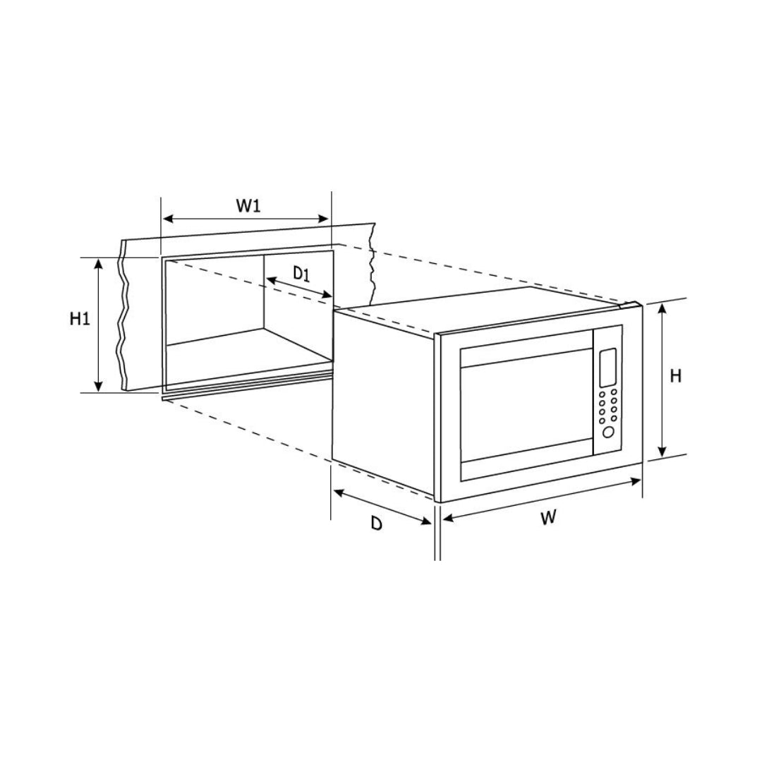 Hindware Built In Oven ELDORA + Hindware Built-In Microwave LORETO 25L