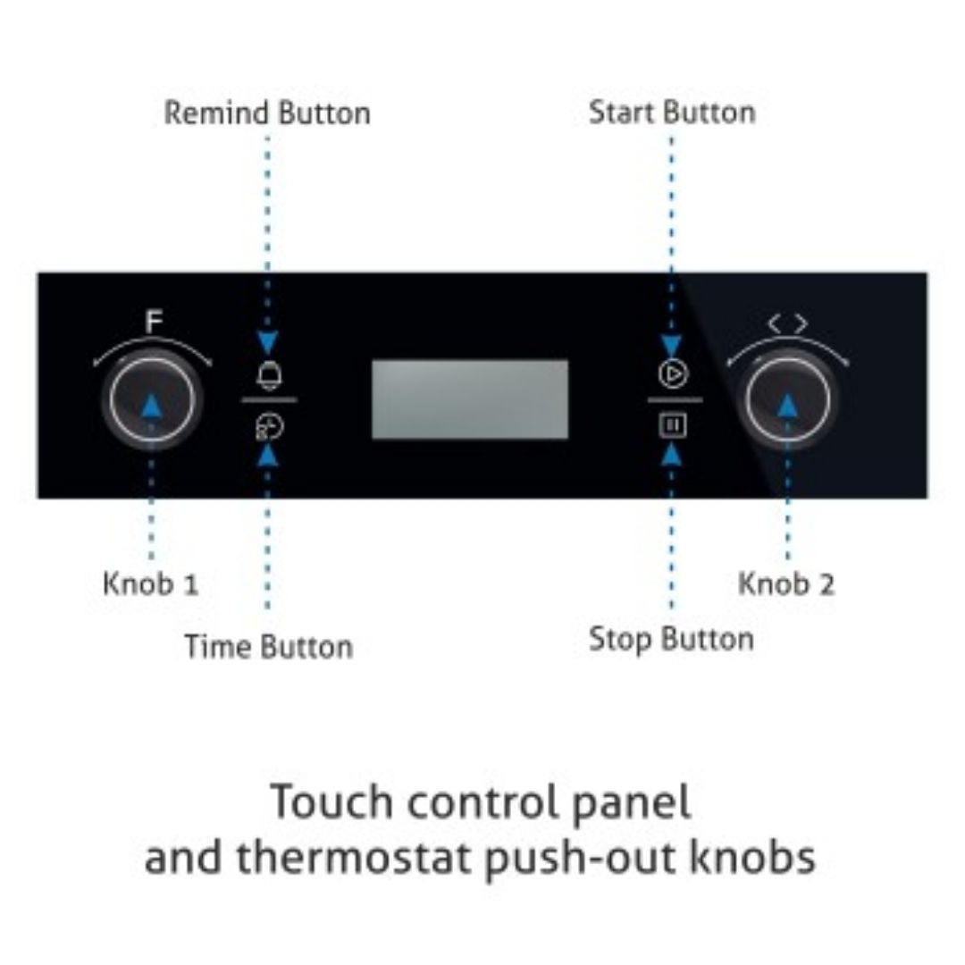 Glen Built In Oven BO 661 TOUCH MR TURBO
