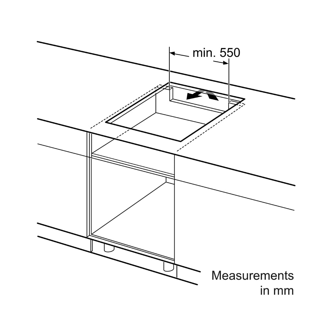 Bosch 4 Zones Induction Hob PIE651BB5I