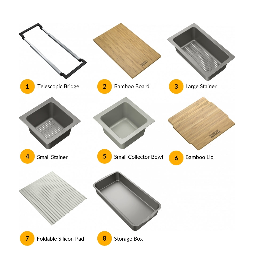 Franke Stainless Steel Sink Box Elite BOX ELITE BXX 210 110 79 ( 33 x 20 inches ) - Satin