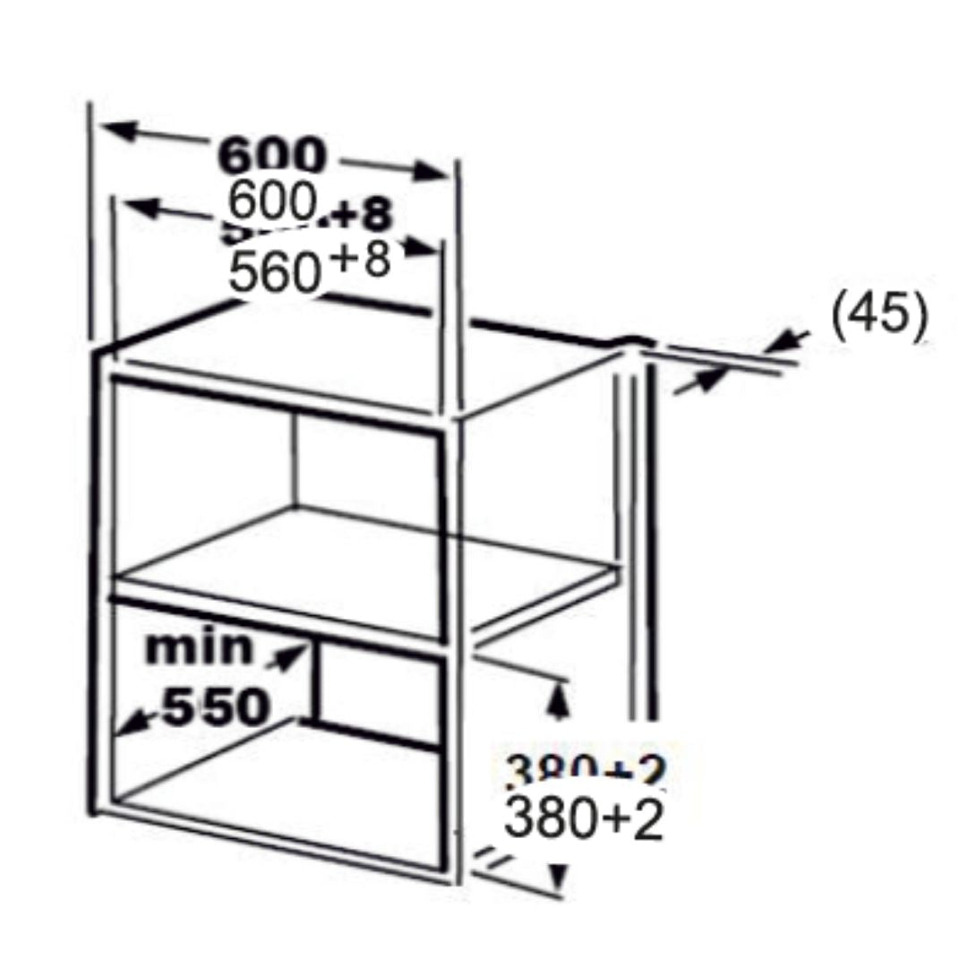 Carysil Built In Oven BIO 02 + Carysil Built-In Convection Microwave MWO 2
