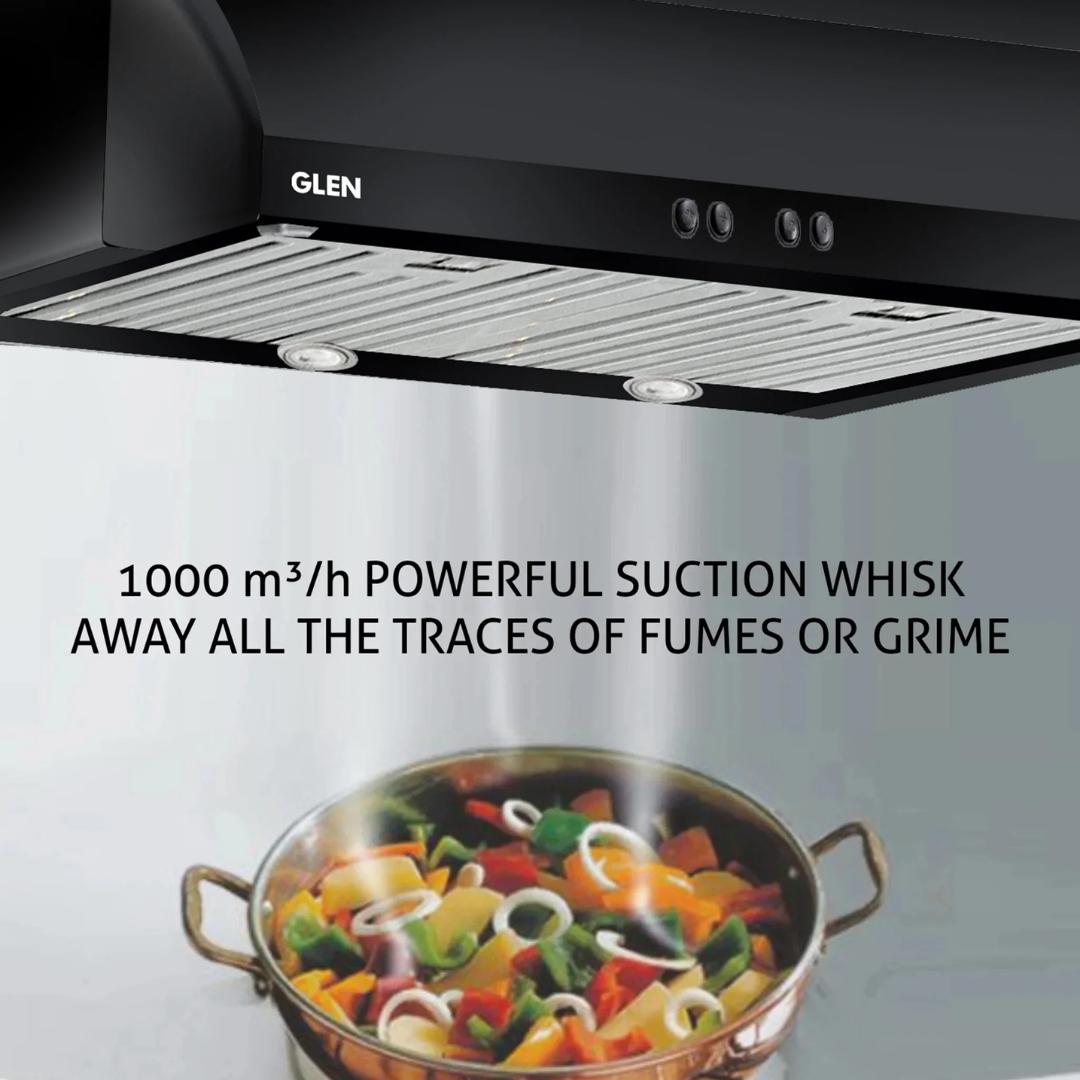 Glen 60 cm Straight Line Chimney CH 6014 BL PB BF 60