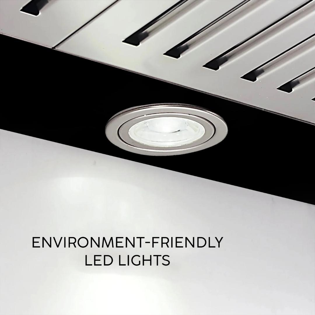 Glen 60 cm Straight Line Chimney CH 6014 BL PB BF 60