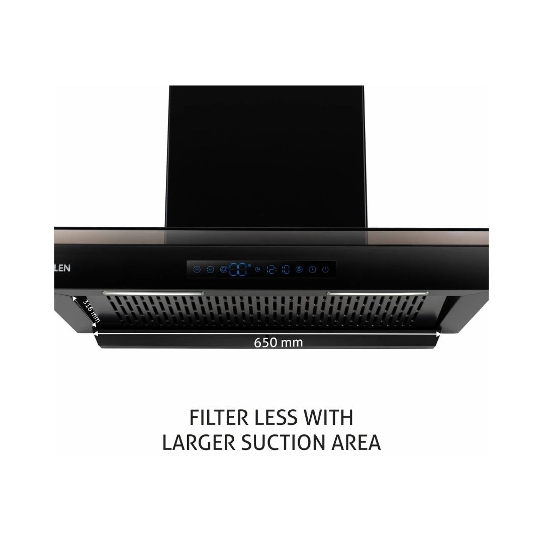 Glen 90 cm Wall Mounted Chimney Filterless Series CH 6062 BL BLDC AC 90