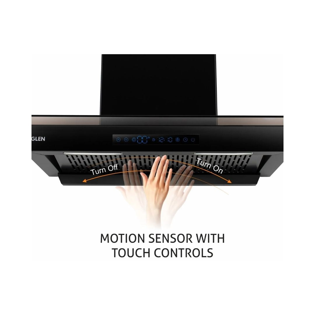 Glen 90 cm Wall Mounted Chimney Filterless Series CH 6062 BL BLDC AC 90