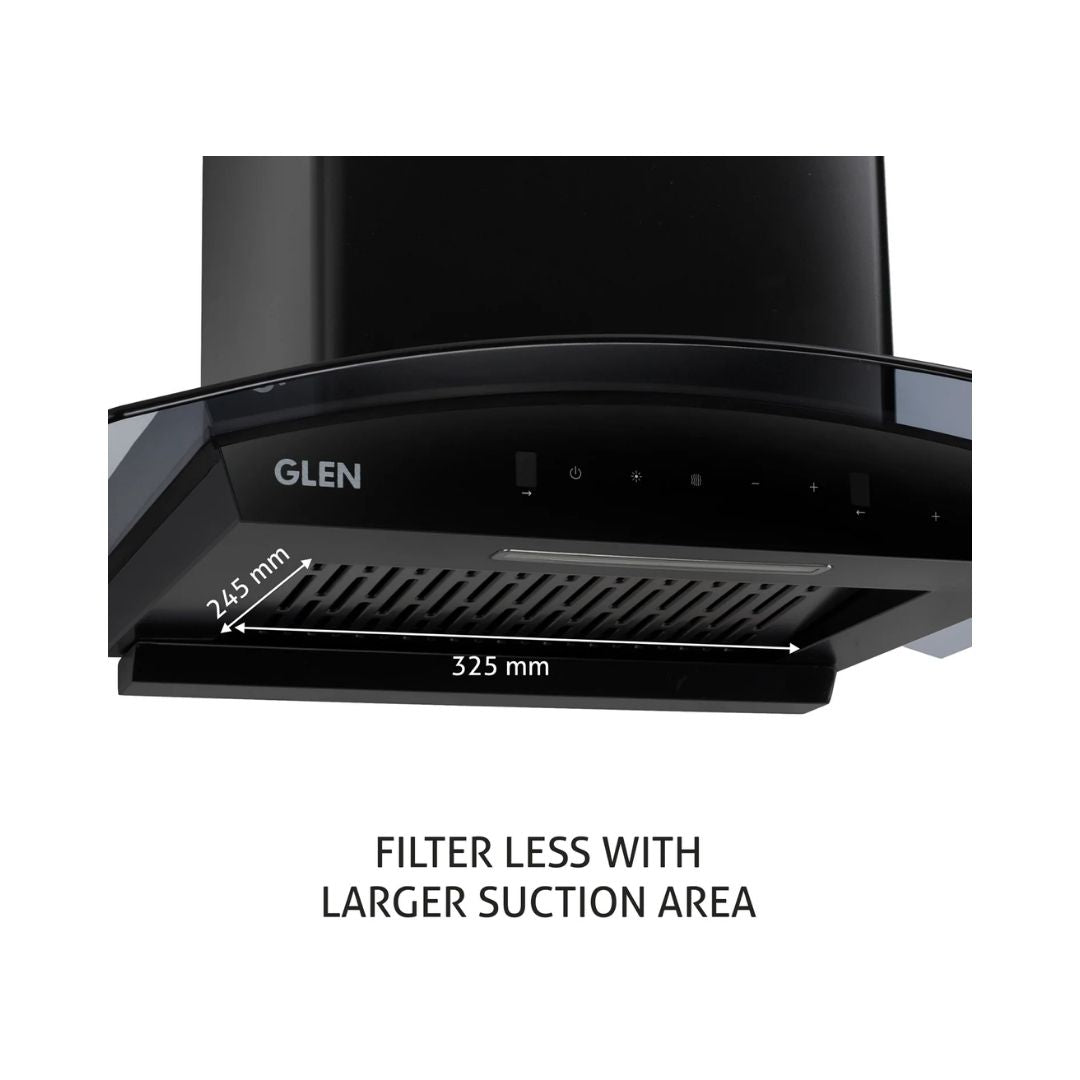 Glen 60 cm Wall Mounted Chimney Filterless Series CH 6071 BL BLDC AC 60