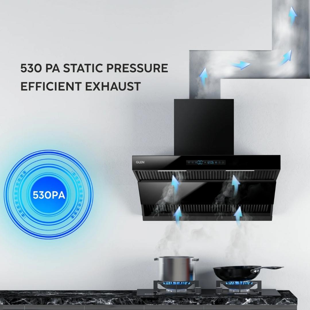 Glen 60 cm Wall Mounted Chimney Filterless Series CH 6076 DS BLDC AC 60