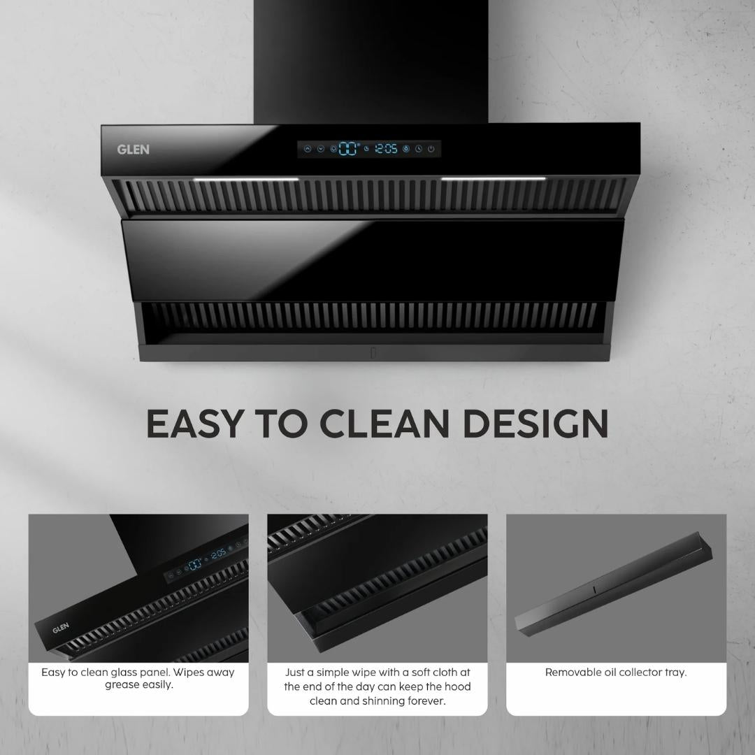 Glen 75 cm Wall Mounted Chimney Filterless Series CH 6076 DS BLDC AC 75