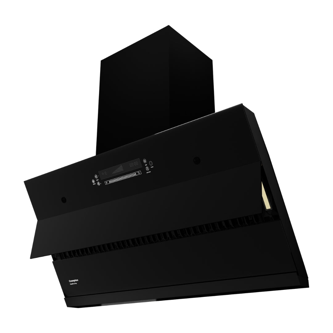 Crompton 90 cm Wall Mounted Chimney QuietPro Plus CHD-QPPI90FLE-MBL