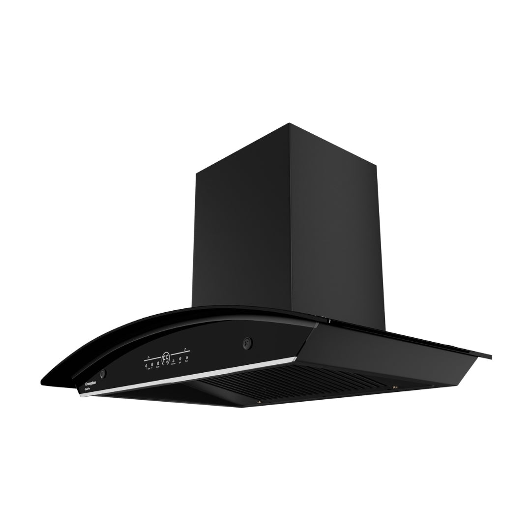 Crompton 90 cm Wall Mounted Chimney QuietPro CHD-QPVC90FLE-MBL