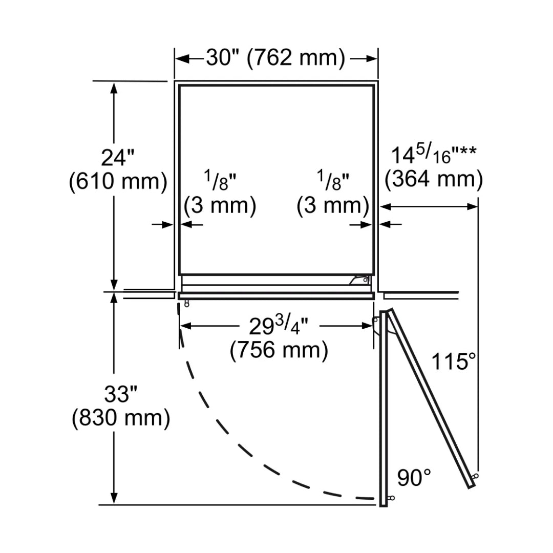 Siemens Built-In Built-In Refrigerator 547 Ltrs iQ700 CI30RP02