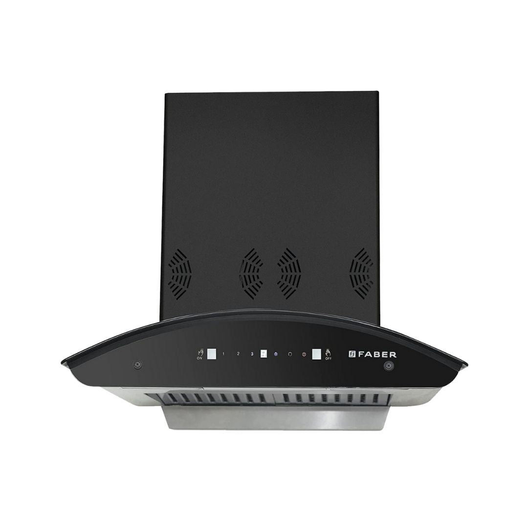 Faber 60 cm Wall Mounted Chimney Auto Clean Hoods Series CREST 3D PLUS IND HC SC BK 60