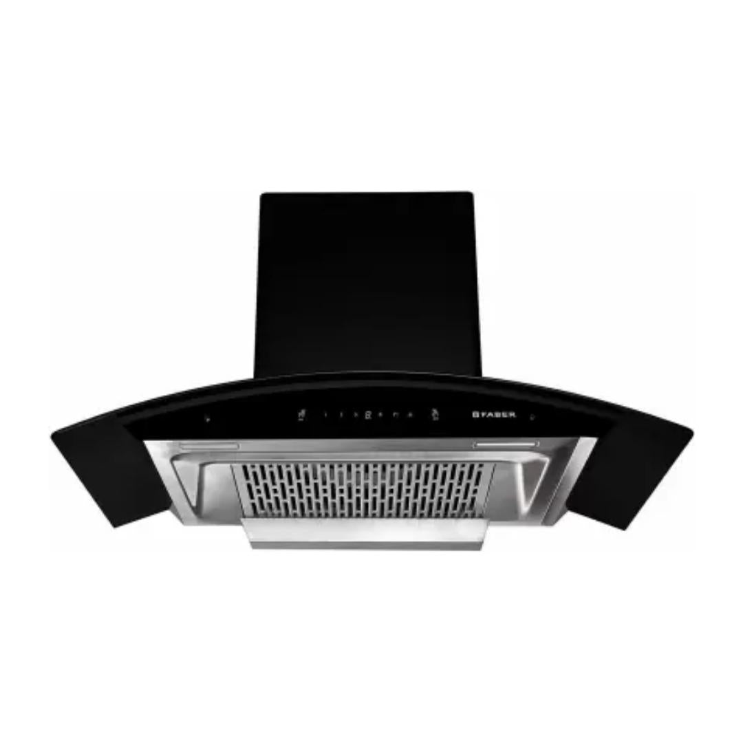 Faber 90 cm Wall Mounted Chimney Auto Clean Hoods Series CREST 3D PLUS IND HC SC BK 90
