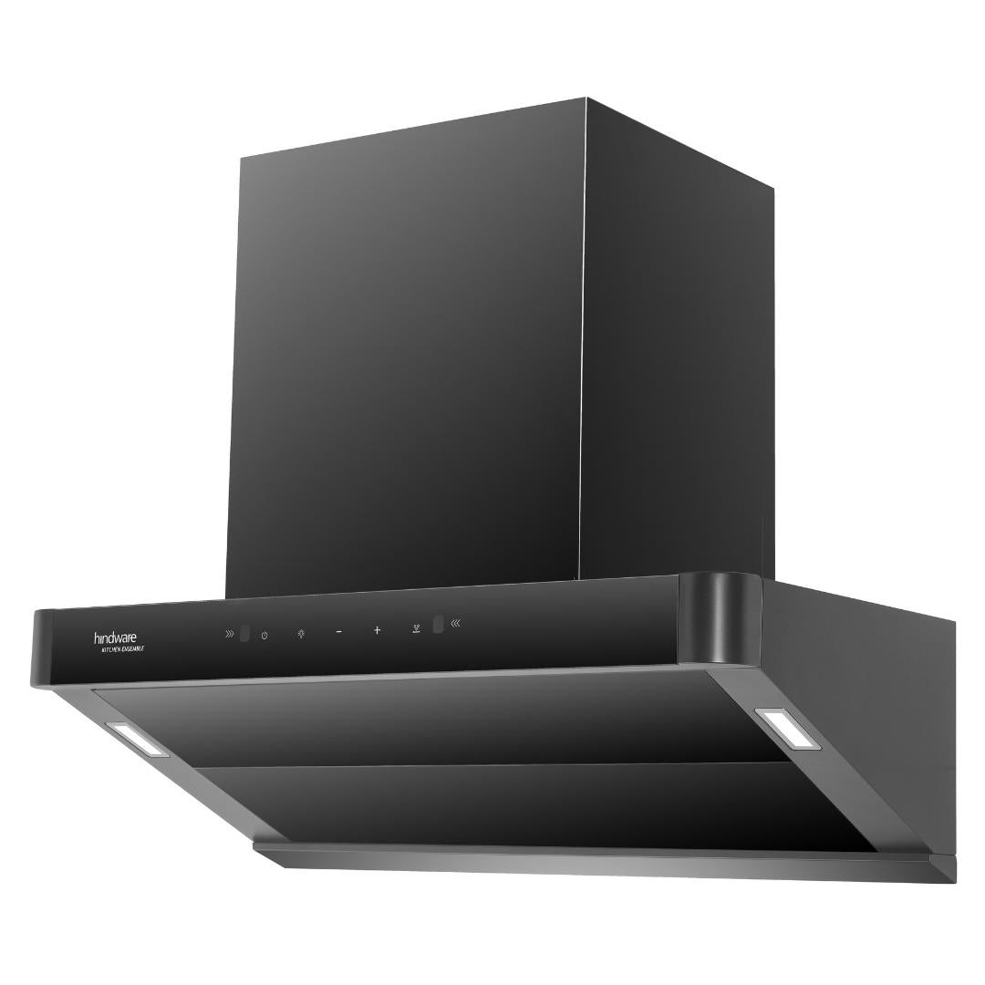 Hindware 75 cm Wall Mounted Chimney Auto Clean Hoods Series DELECIA 75