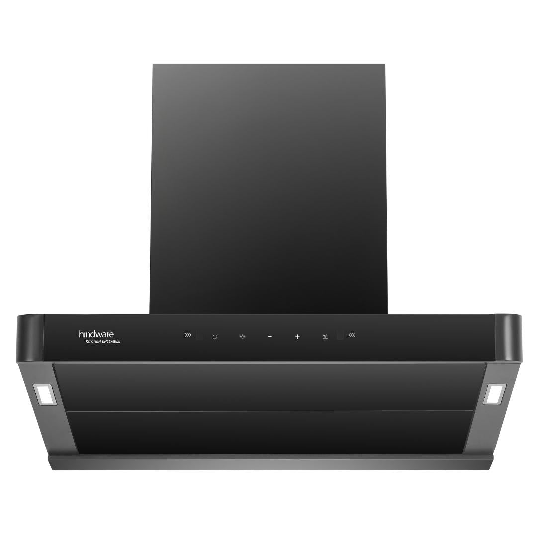 Hindware 90 cm Wall Mounted Chimney Auto Clean Hoods Series DELECIA 90