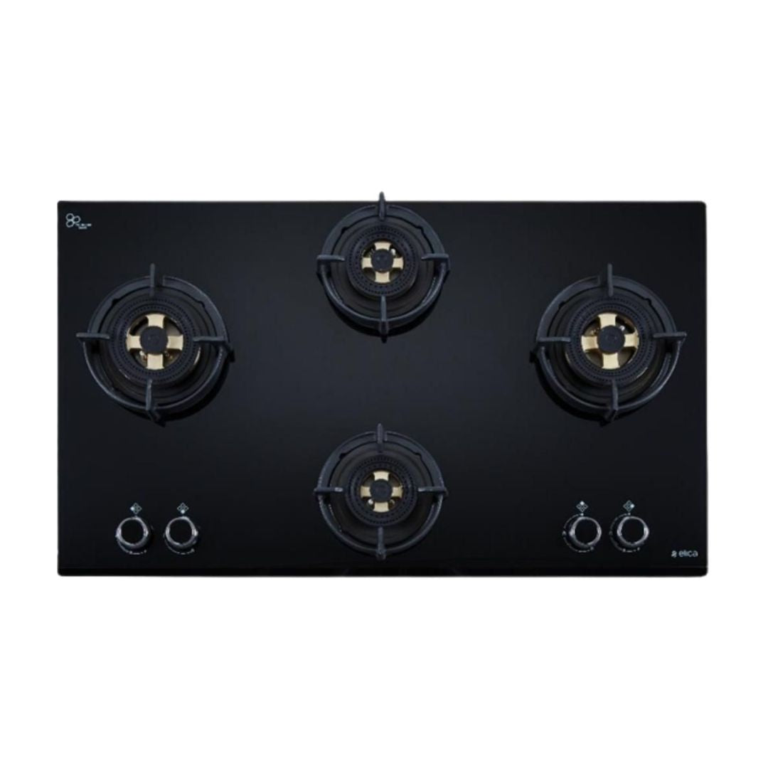 Elica 90 cm 4 Burner Hob Direct Flame Series DFS FB MFC 4B 91 FFD