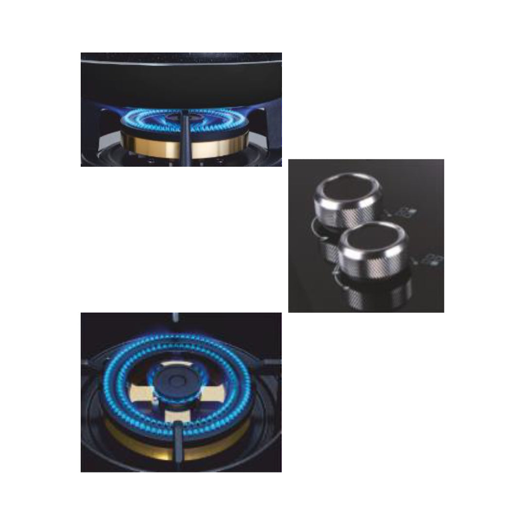 Elica 90 cm 4 Burner Hob Direct Flame Series DFS FB MFC 4B 91 FFD