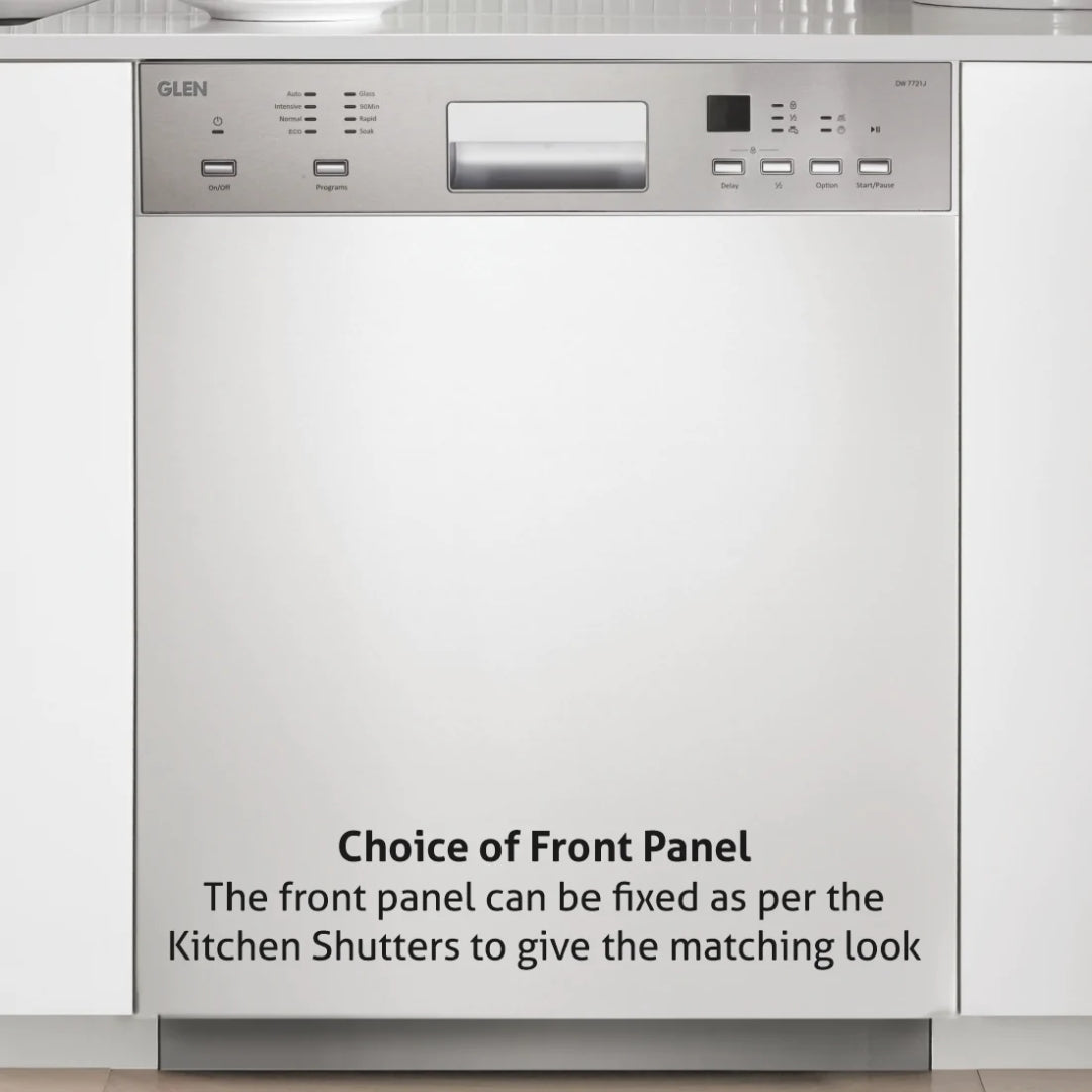 Glen Semi Built in Dishwasher DW 7721 J with 14 Place Settings