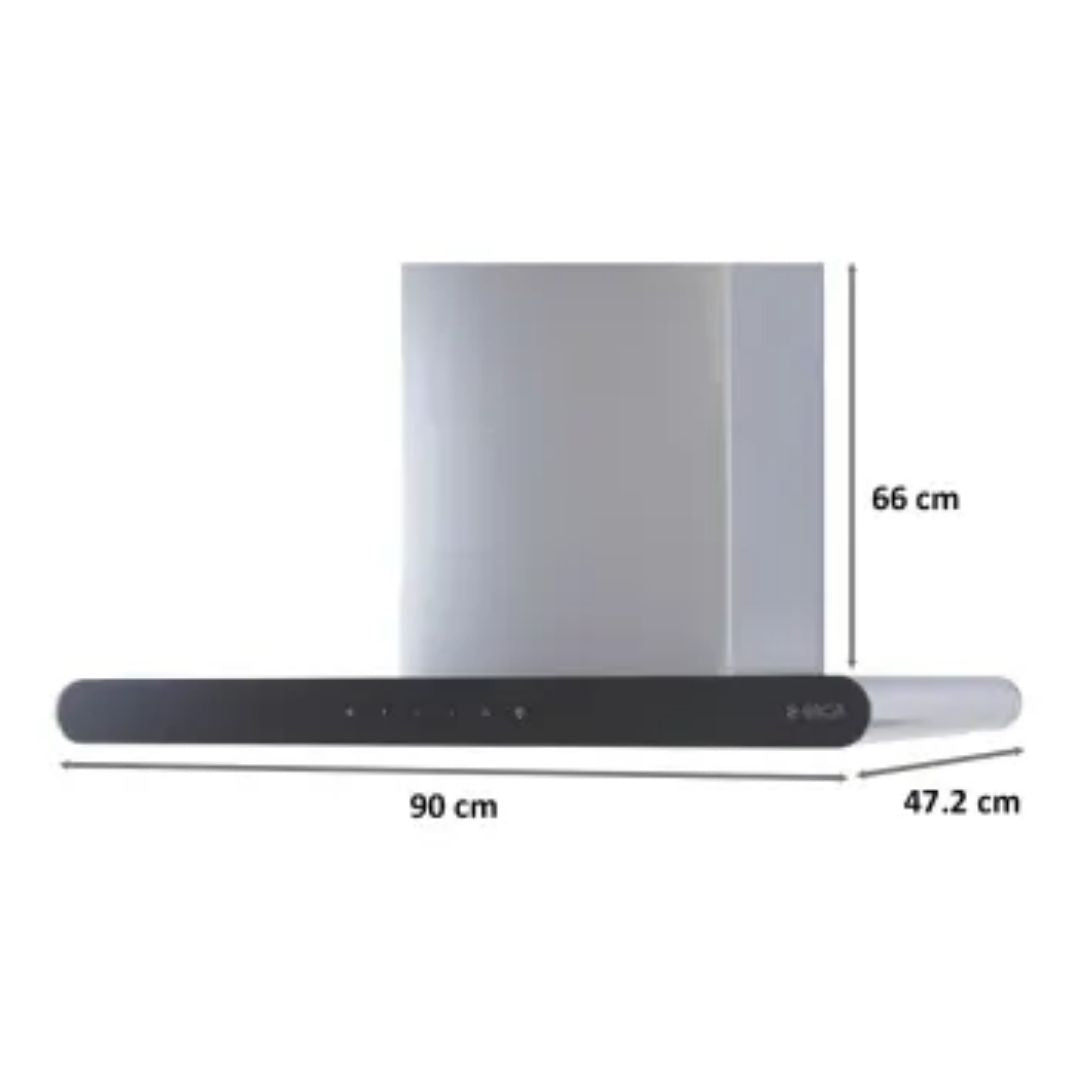 Elica 90 cm Wall Mounted Chimney EDS Deep Silence Series GALAXY EDS HE LTW 90 T4V LED