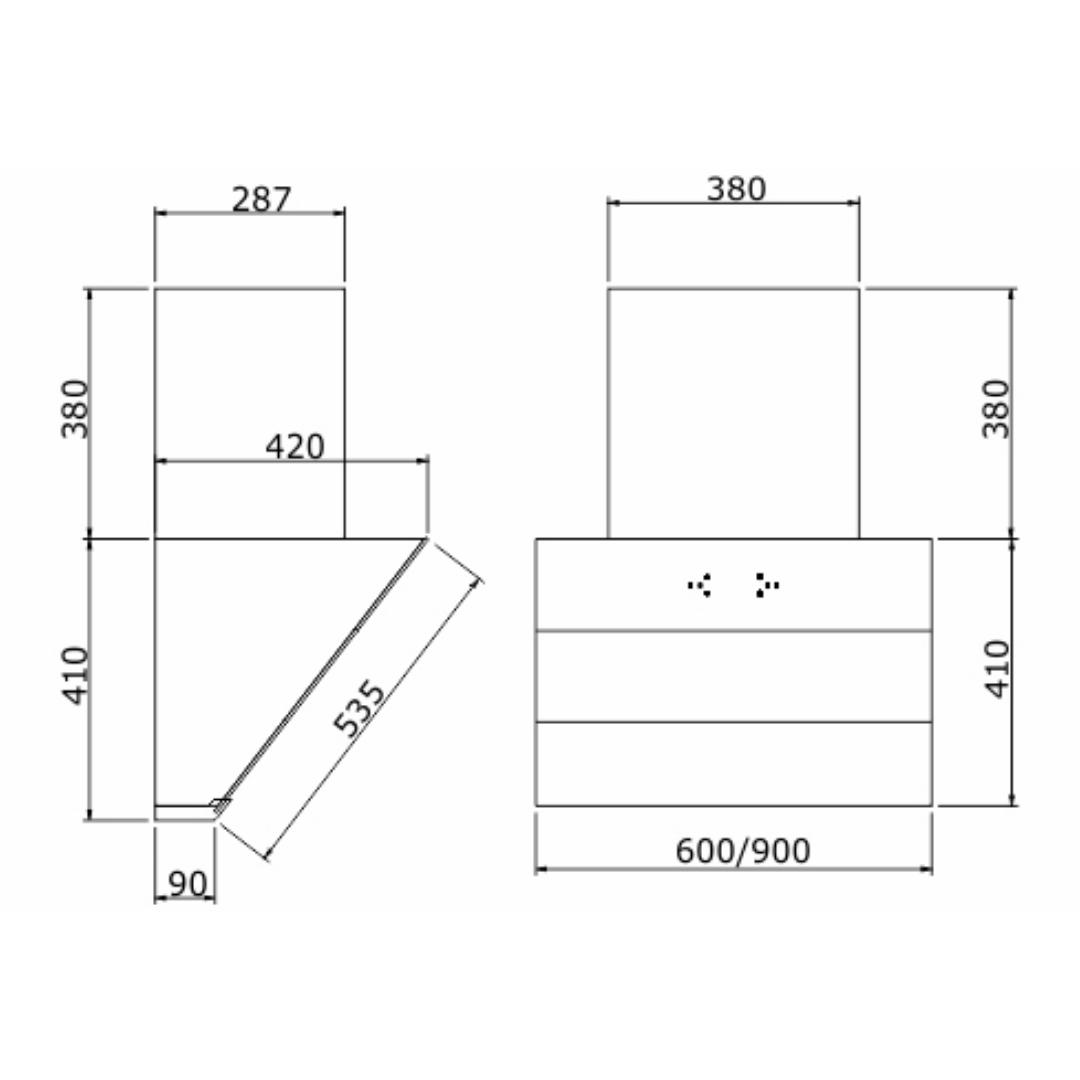 Elica 75 cm Wall Mounted Chimney Ismart Series ISMART EFL HAC LTW 75