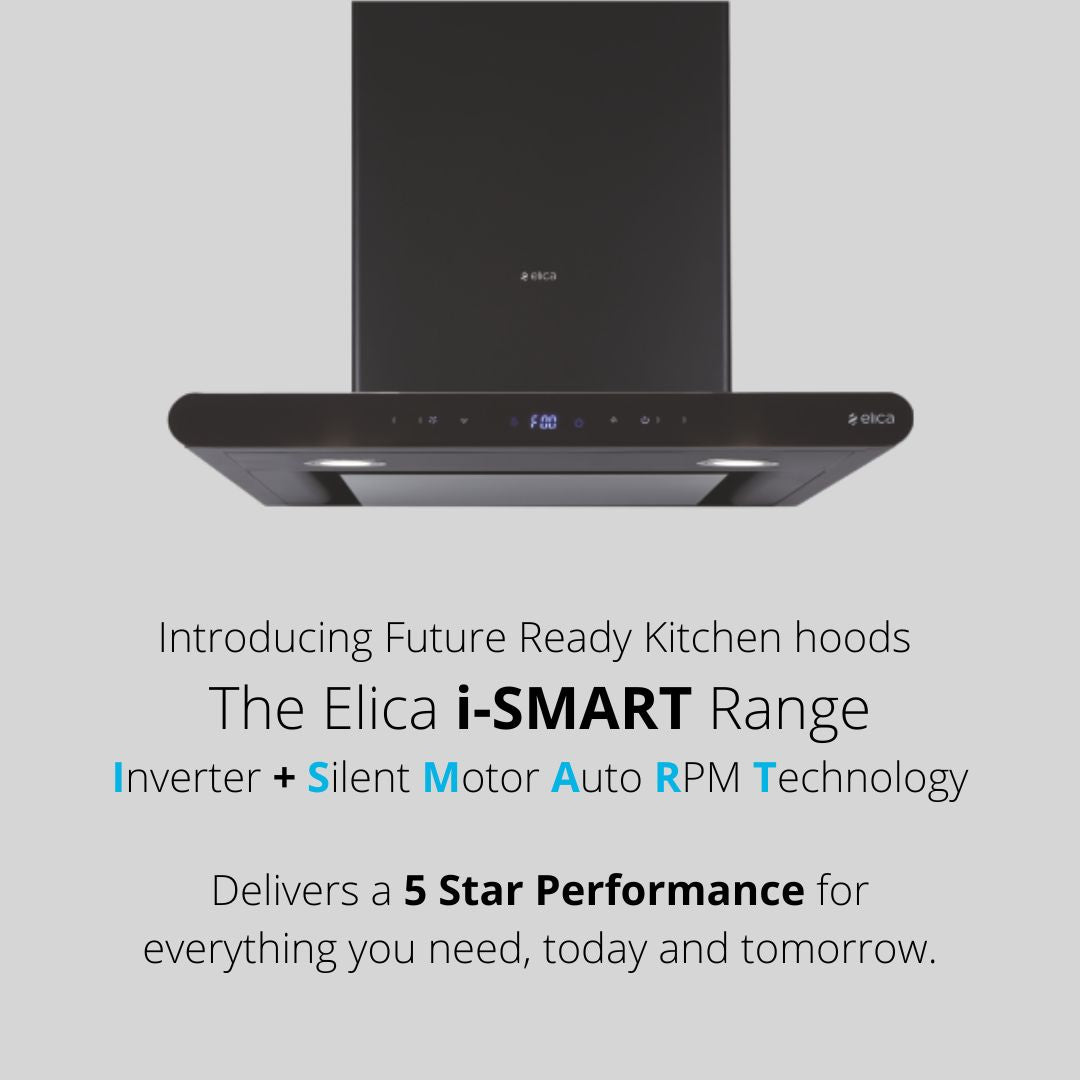 Elica 60 cm Wall Mounted Chimney Ismart Series ISMART GALAXY EDS LTW 60 NERO