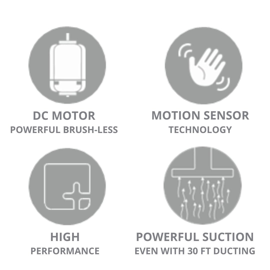 Elica 90 cm Island Chimney Ismart Series ISMART GLACE EDS ISLAND LTW 90 NERO