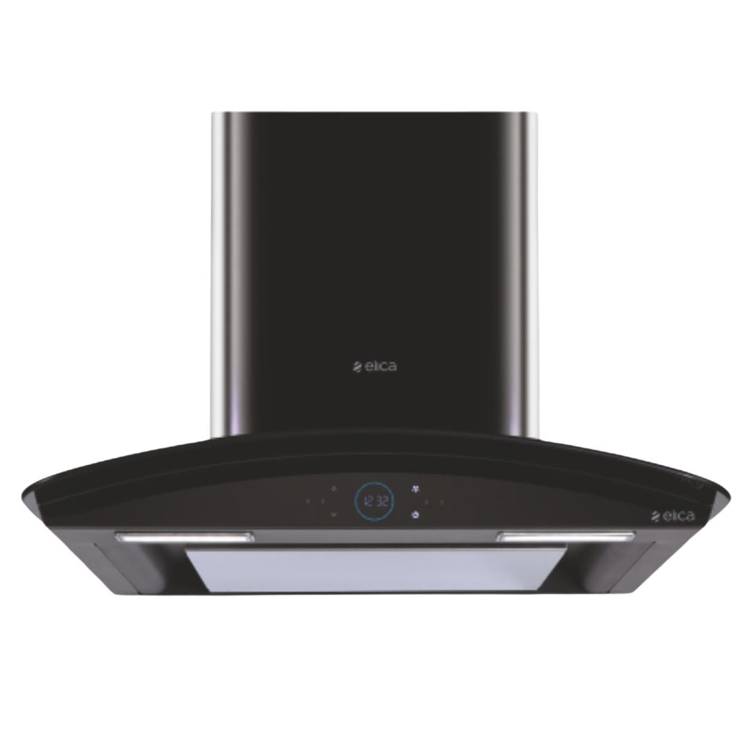 Elica 60 cm Wall Mounted Chimney Ismart Series ISMART GLACE EDS LTW 60 NERO