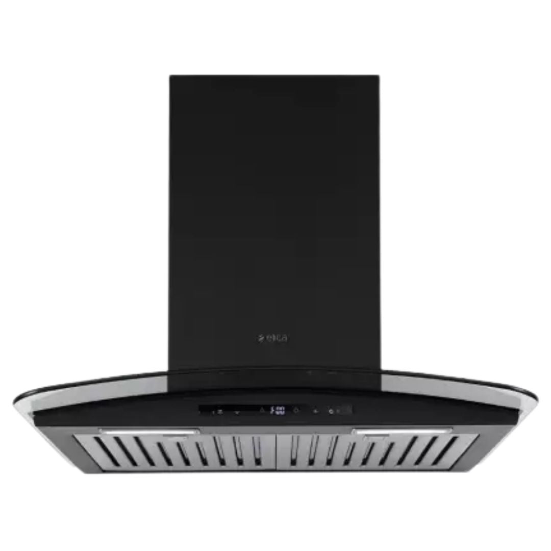 Elica 60 cm Wall Mounted Chimney Ismart Series ISMART GLACE TRIM BF LTW 60 NERO