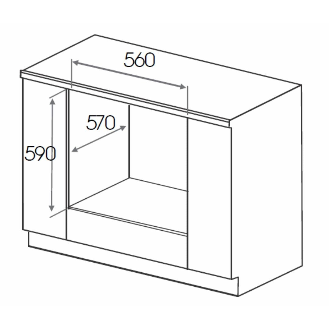 Elica Built In Oven EPBI 1064 DMF + Elica Built-In Microwave EPBI MWO G28 TOUCH