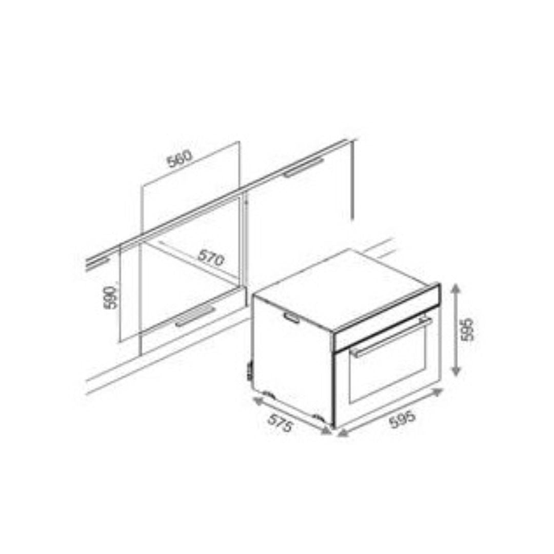 Elica Built In Oven EPBI 1161 MTC BK + Elica Built-In Microwave EPBI MWO G28 TOUCH