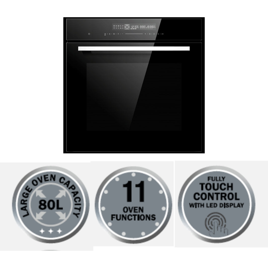 Elica Built In Oven EPBI 1167 MTC BK + Elica Built-In Microwave EPBI MWO 360 DD