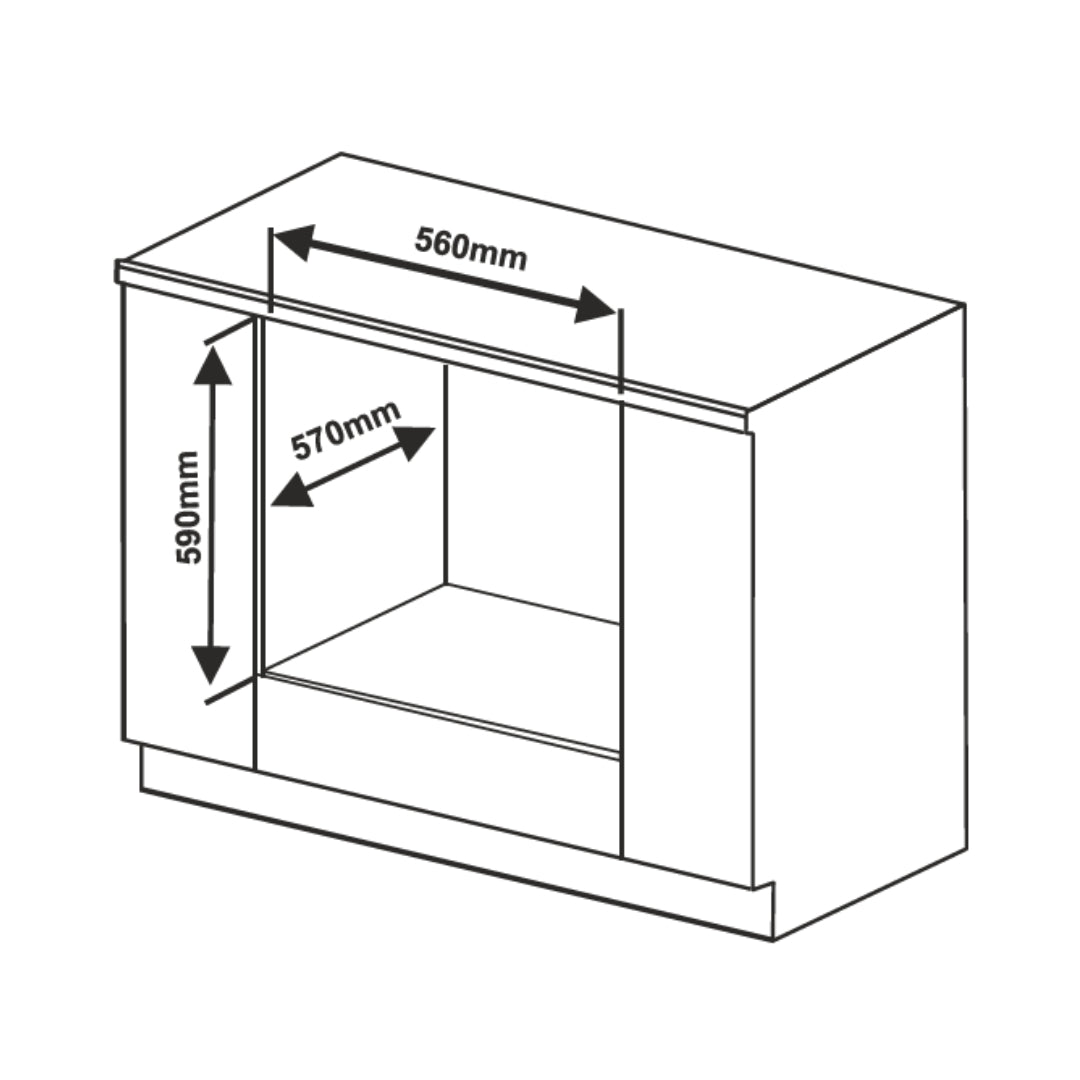 Elica Built In Oven EPBI 1167 MTC BK + Elica Built-In Microwave EPBI MWO 360 DD