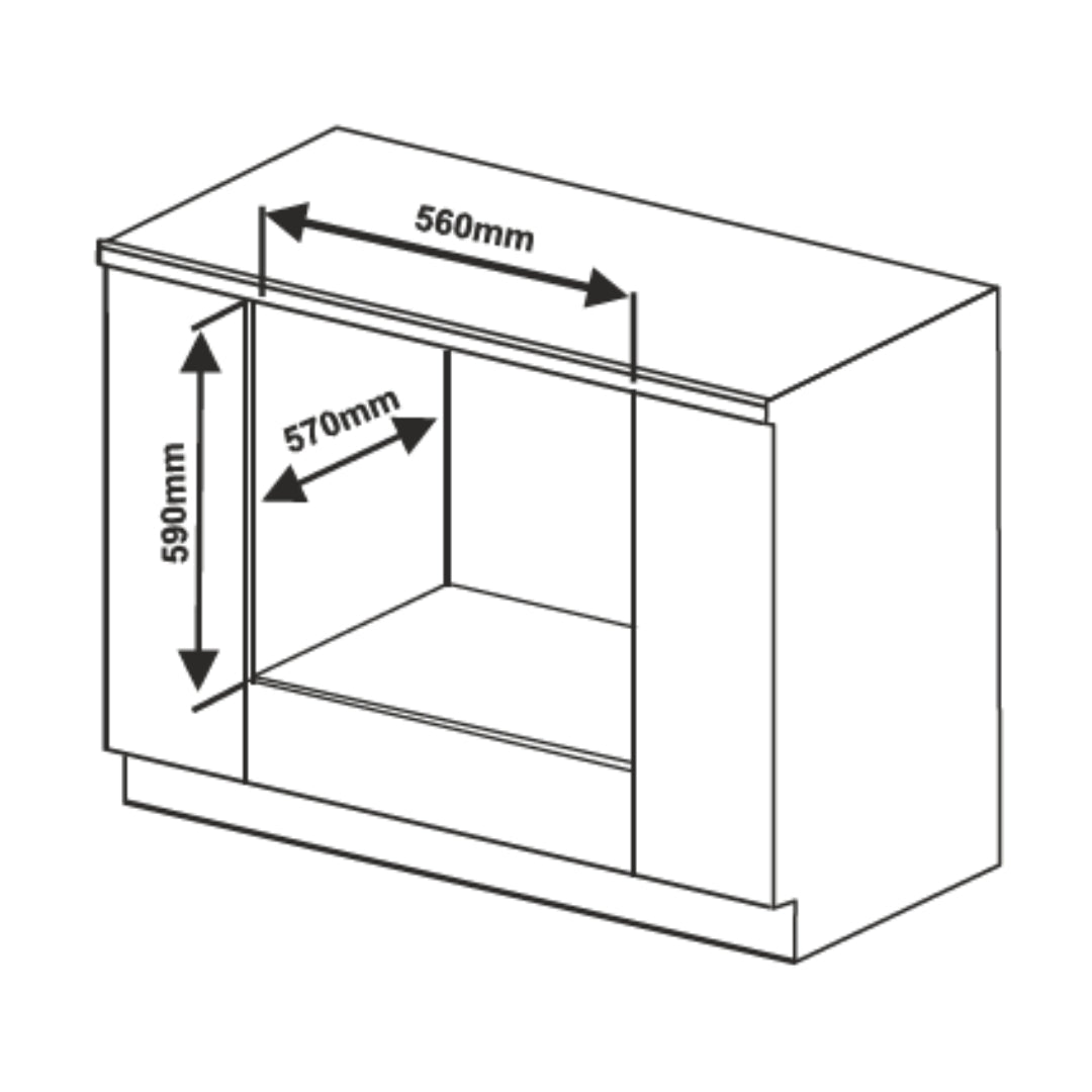 Elica Built In Oven EPBI 680 MMF + Elica Built-In Microwave EPBI MWO GL 220