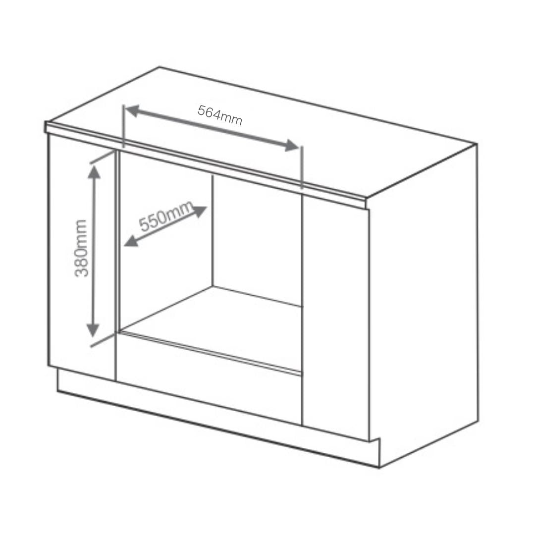 Elica Built In Oven EPBI TRIM 1062 DMF BK + Elica Built-In Convection Microwave EPBI MW 250